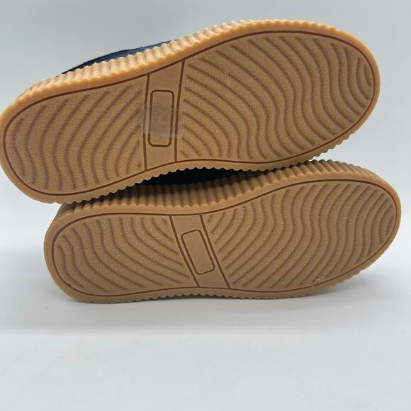 New Cape Robbin Velvet POLO 2 Navy Lace Up Chunky Retro Y2K Heel Sneakers Size 5 - Picture 9 of 11